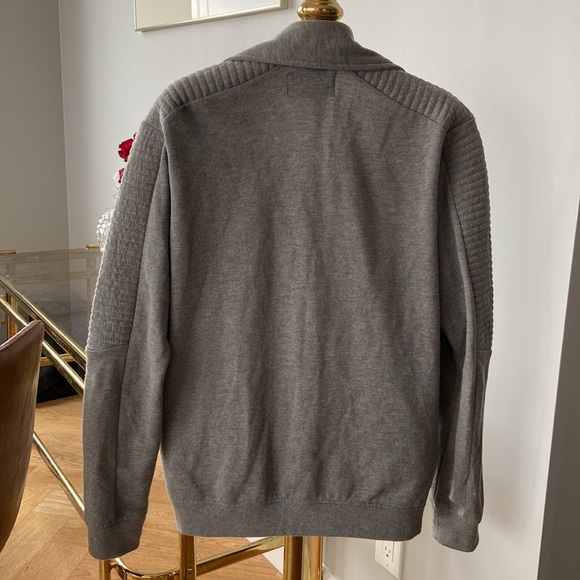 ZARA MAN Grey sweater jacket / Size M - Picture 5 of 8